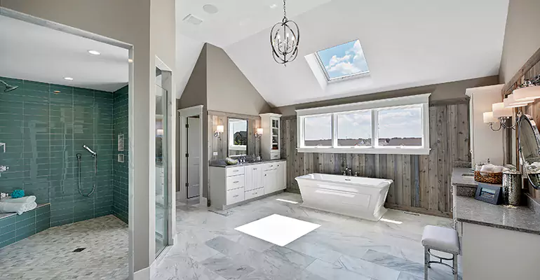 Guest Bathroom Flooring Remodel in Republic