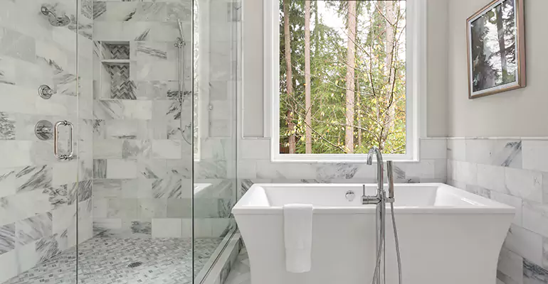 Bathtub to Tile Shower Conversion in Monett